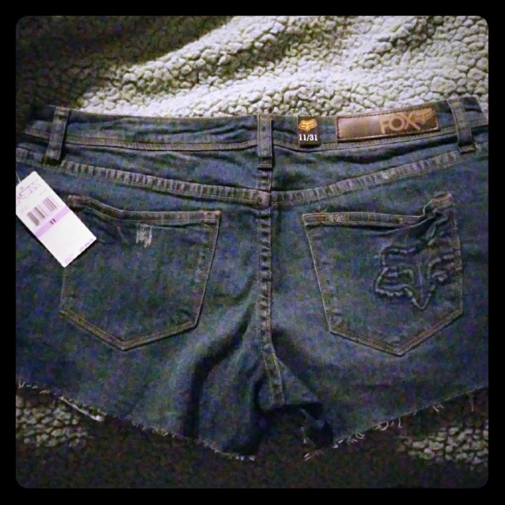 Fox blue jean shorts